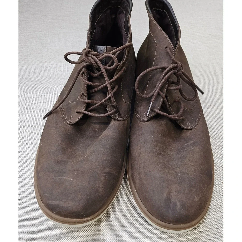 Section X‎ Chukka Boots Mens 13 Brown Leather Lace Up Casual Brazil 733SX0019